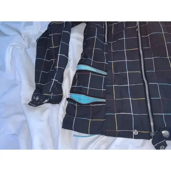 Burton Dry Ride Snowboarding Ski Jacket Hooded Shell Full Zip Womens Small - Picture 3 of 8